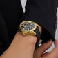 Gd Connoisseur Men Automatic Black Dial Analog Stainless Steel GW0985G2