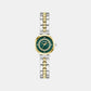 Gb Leena Women Quartz Green Dial Analog Stainless Steel GW0994L3