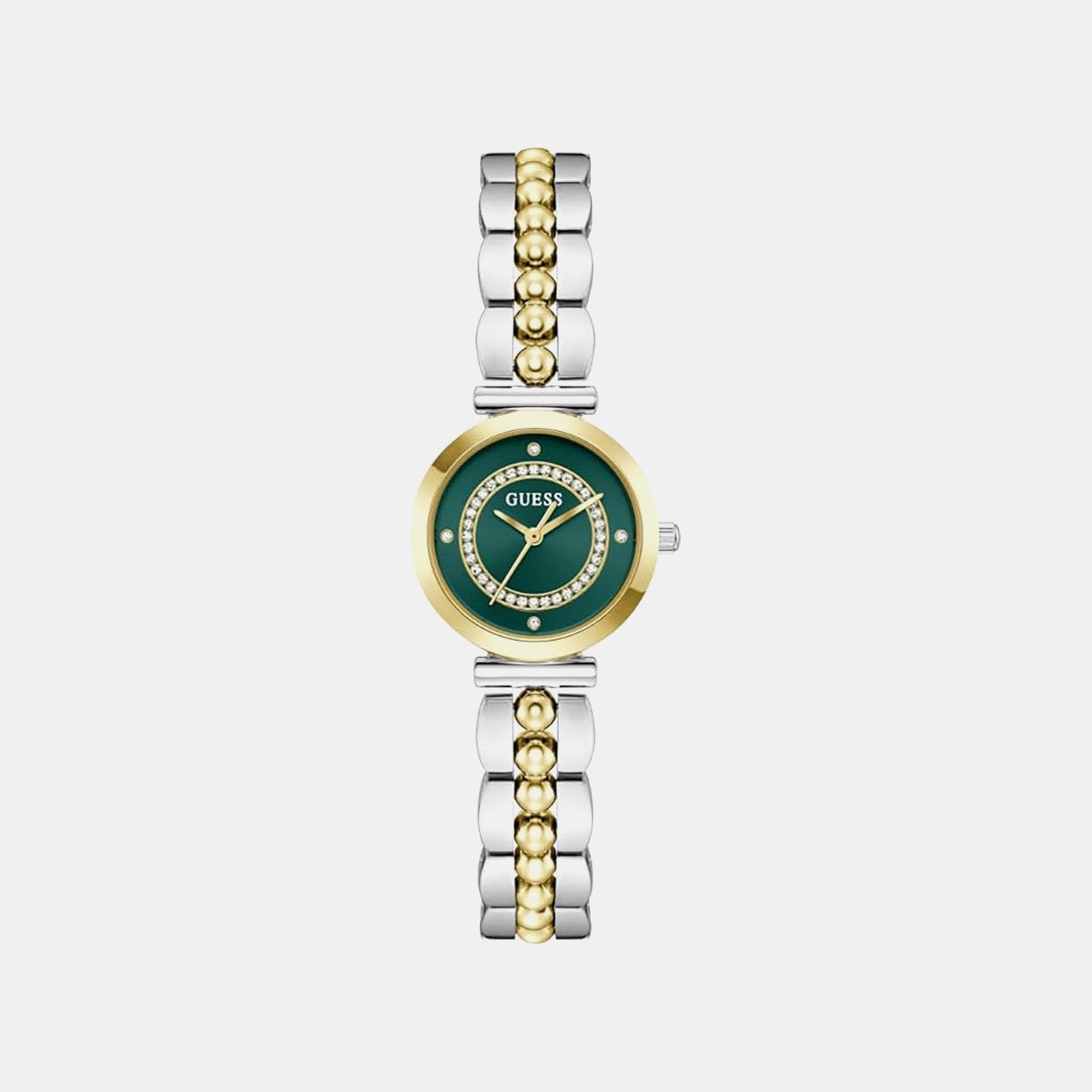 Gb Leena Women Quartz Green Dial Analog Stainless Steel GW0994L3