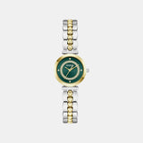 Gb Leena Women Quartz Green Dial Analog Stainless Steel GW0994L3