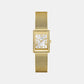 Gd Bonnet Women Quartz White Dial Analog Stainless Steel GW0997L2