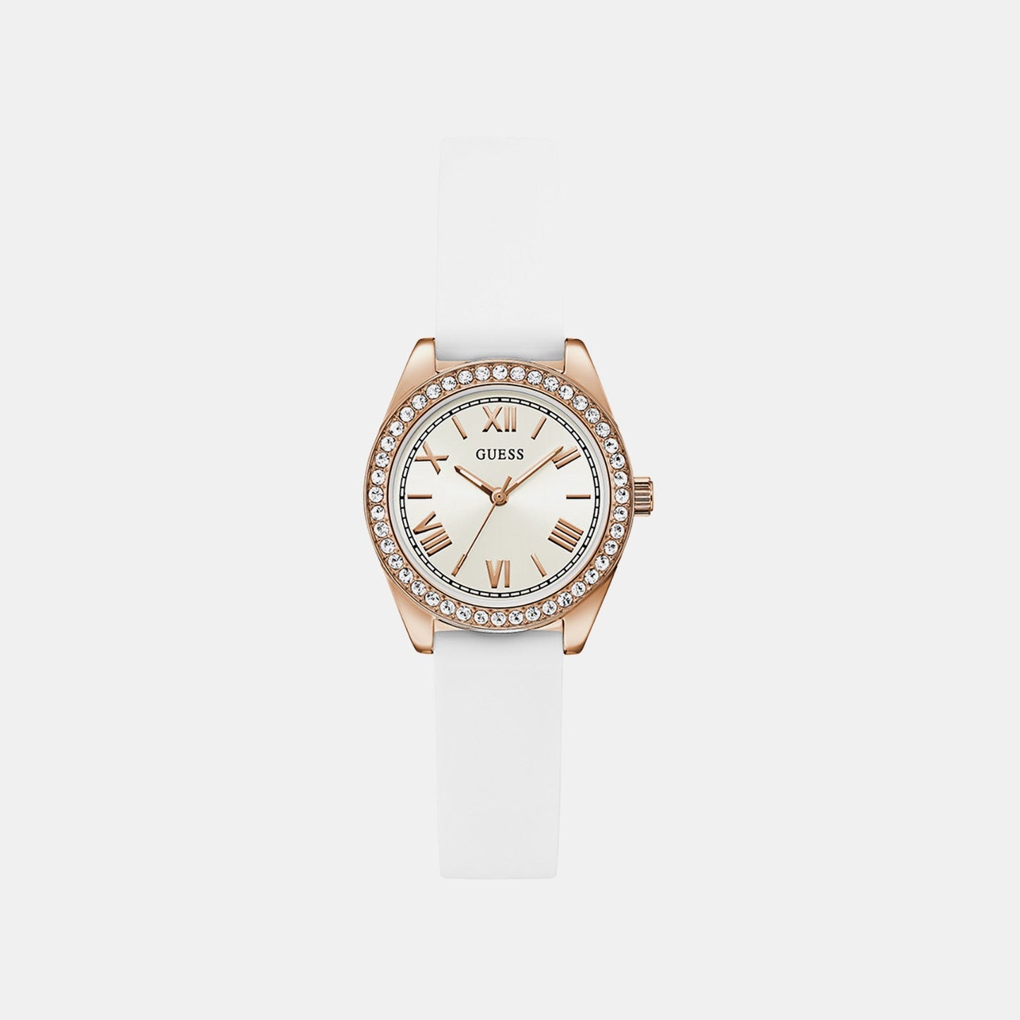 Gd Mini Luna Women Quartz White Dial Analog Stainless Steel GW1000L3
