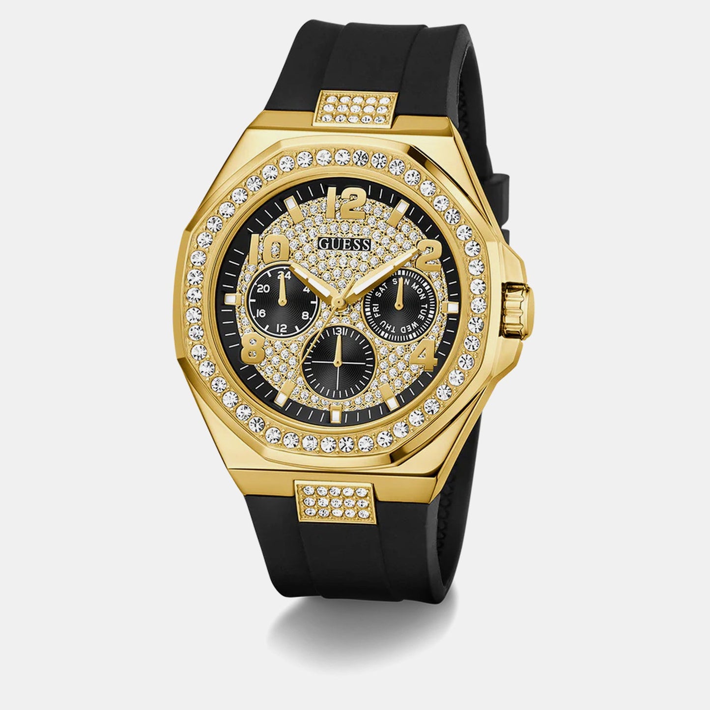 Gt Empire Men Quartz Black Dial Analog Stainless Steel GW1002G2 - Guess watch - Image 2