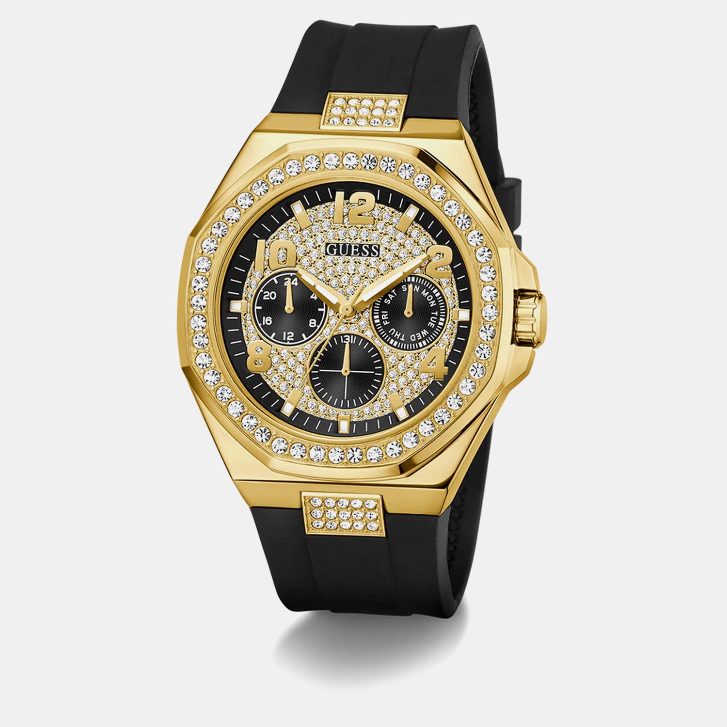 Gt Empire Men Quartz Black Dial Analog Stainless Steel GW1002G2 - Guess watch - Image 2