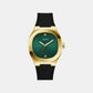 Gd Headline Men Quartz Green Dial Analog Stainless Steel GW1005G2