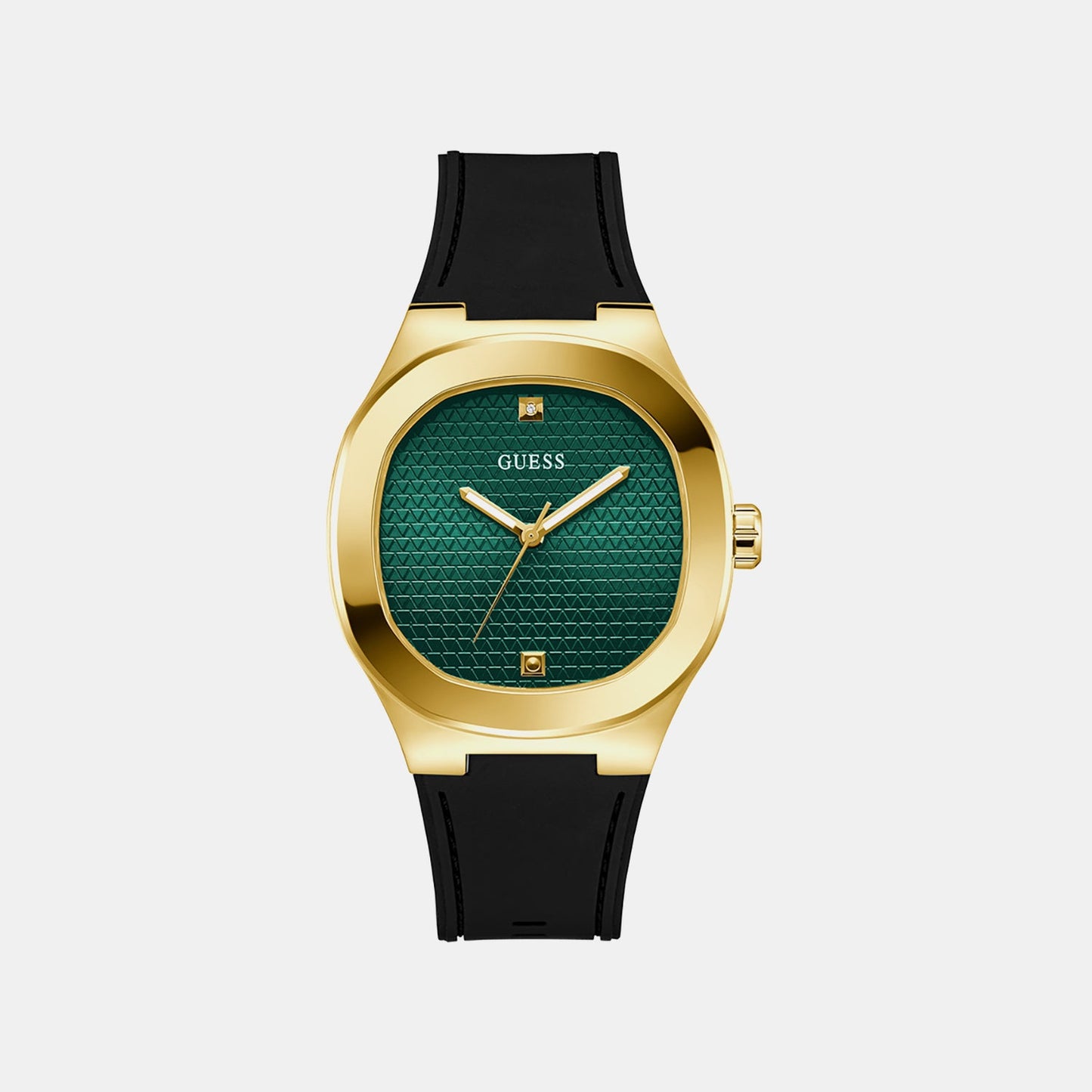 Gd Headline Men Quartz Green Dial Analog Stainless Steel GW1005G2
