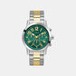 Gs Parker Men Quartz Green Dial Analog Stainless Steel GW1006G4