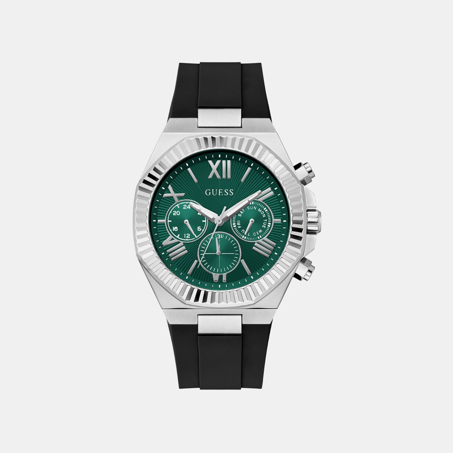 Gd Equity Men Quartz Green Dial Analog Stainless Steel GW1011G1 - Guess watch