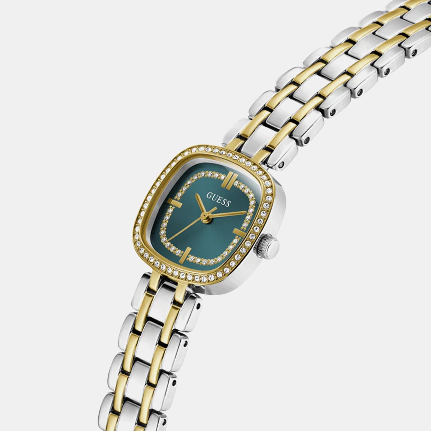 Gb Hazel Women Quartz Teal Dial Analog Stainless Steel GW1018L6