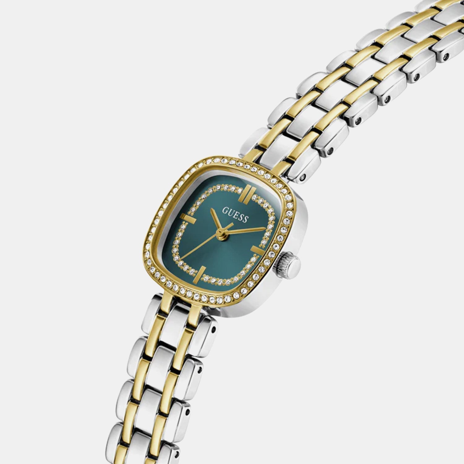 Gb Hazel Women Quartz Teal Dial Analog Stainless Steel GW1018L6 - Guess watch - Image 3
