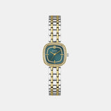Gb Hazel Women Quartz Teal Dial Analog Stainless Steel GW1018L6