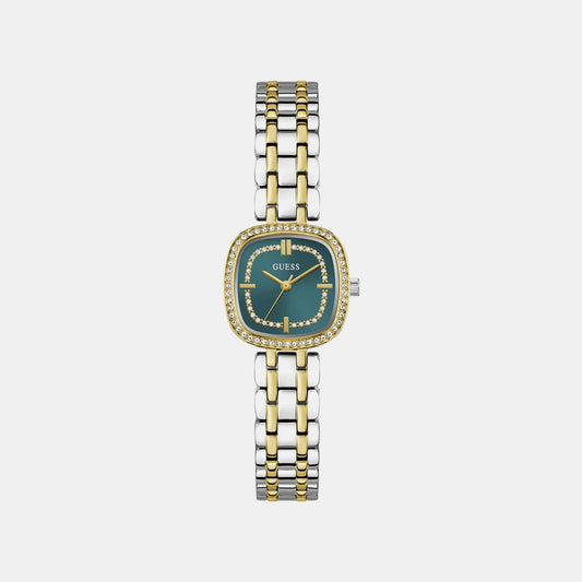 Gb Hazel Women Quartz Teal Dial Analog Stainless Steel GW1018L6 - Guess watch