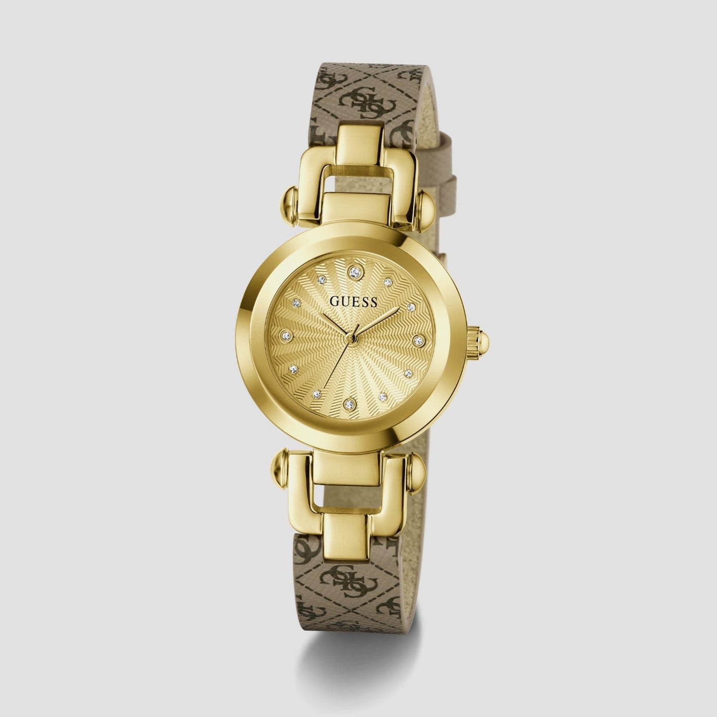 Gb Ginger Women Quartz Champagne Dial Analog Stainless Steel GW1021L2 - Guess watch - Image 2