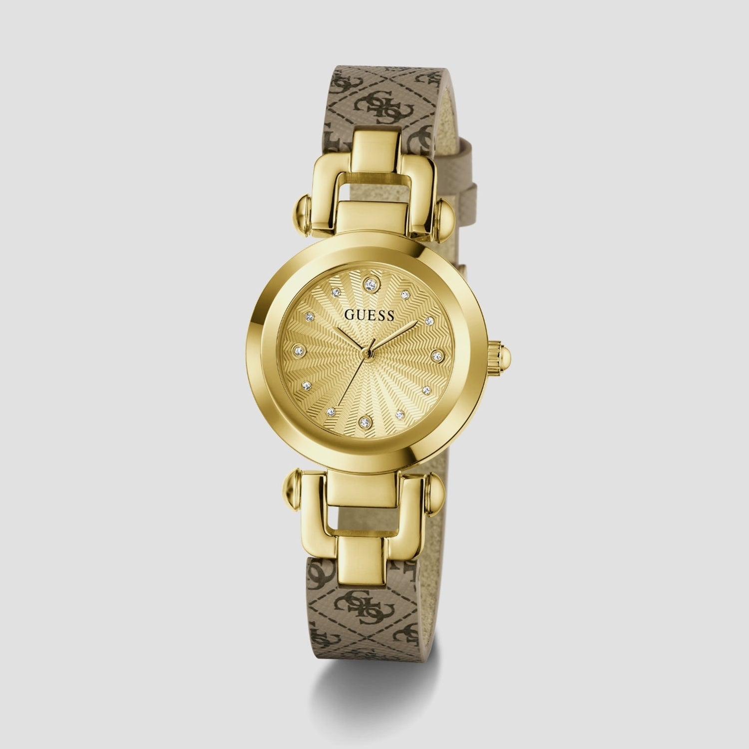 Gb Ginger Women Quartz Champagne Dial Analog Stainless Steel GW1021L2 - Guess watch - Image 2
