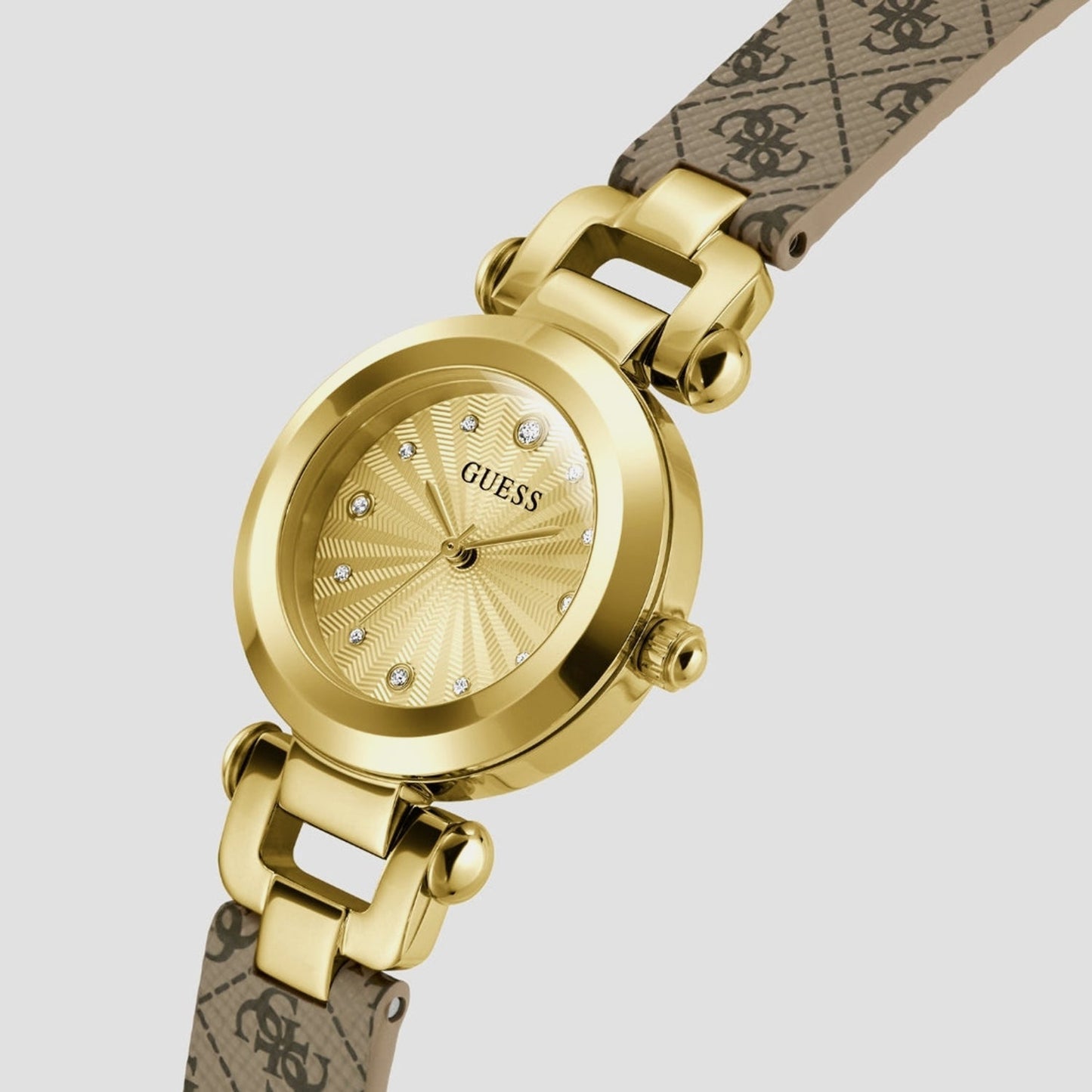 Gb Ginger Women Quartz Champagne Dial Analog Stainless Steel GW1021L2