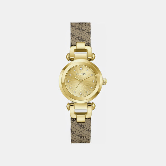 Gb Ginger Women Quartz Champagne Dial Analog Stainless Steel GW1021L2 - Guess watch