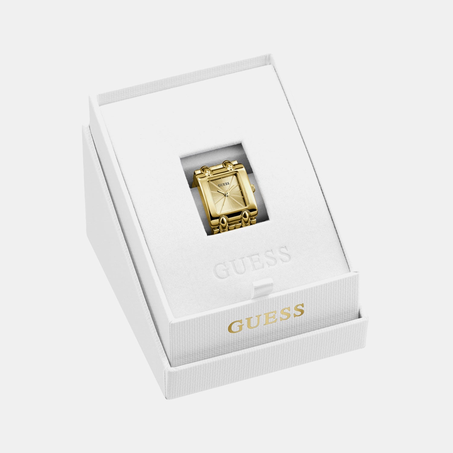 Gb Mod Heavy Metal Women Quartz Gold Dial Analog Stainless Steel GW1025L2 - Guess watch - Image 3
