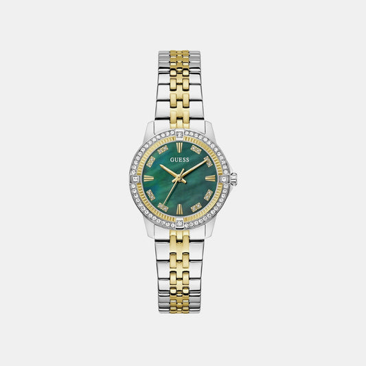 Gd Colette Women Quartz Green Dial Analog Stainless Steel GW1027L3 - Guess watch