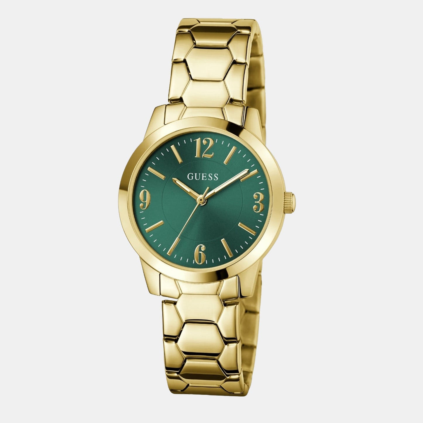 Gd Winni Women Quartz Green Dial Analog Stainless Steel GW1028L2