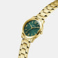Gd Winni Women Quartz Green Dial Analog Stainless Steel GW1028L2