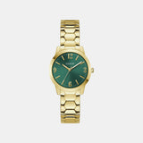 Gd Winni Women Quartz Green Dial Analog Stainless Steel GW1028L2
