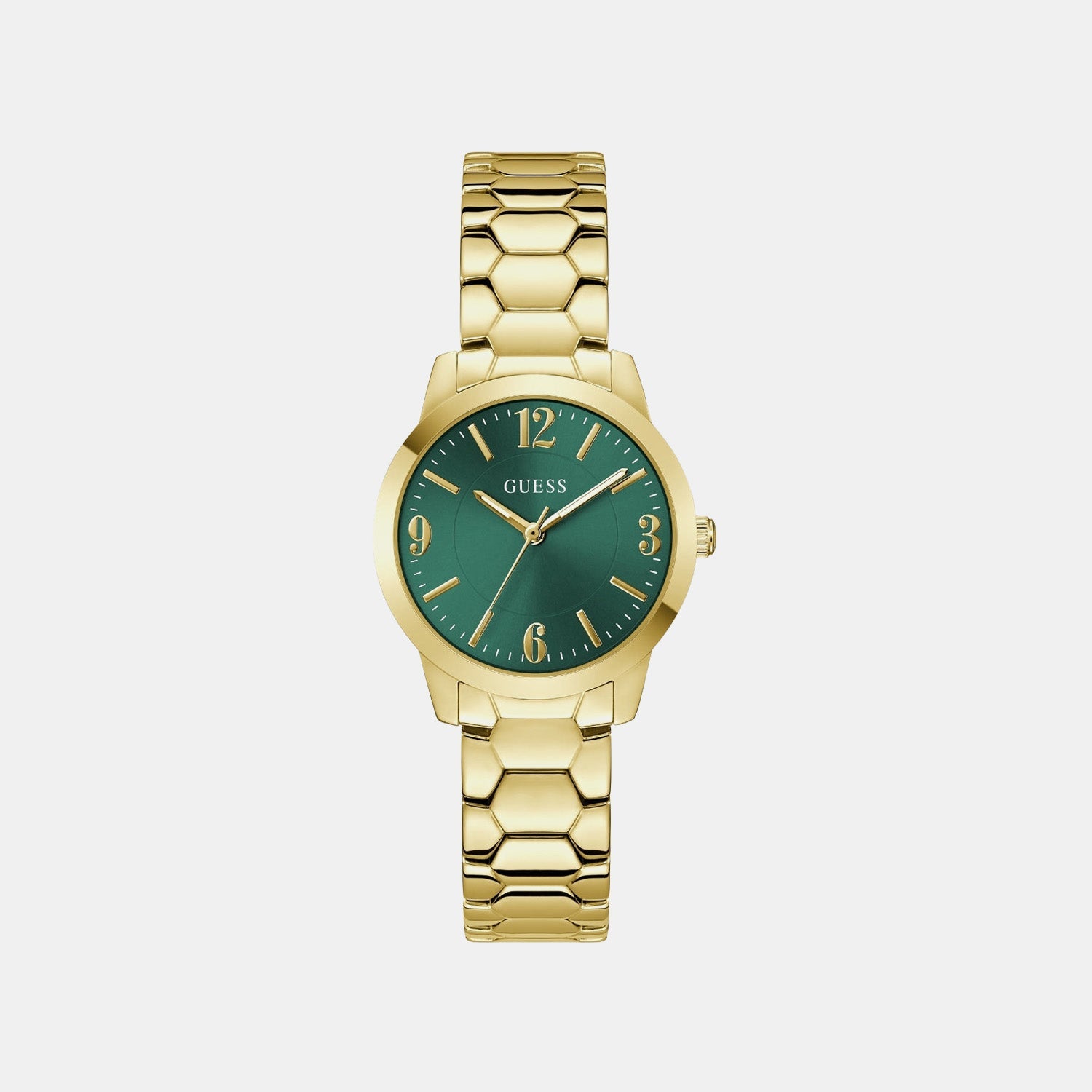 Gd Winni Women Quartz Green Dial Analog Stainless Steel GW1028L2 - Guess watch