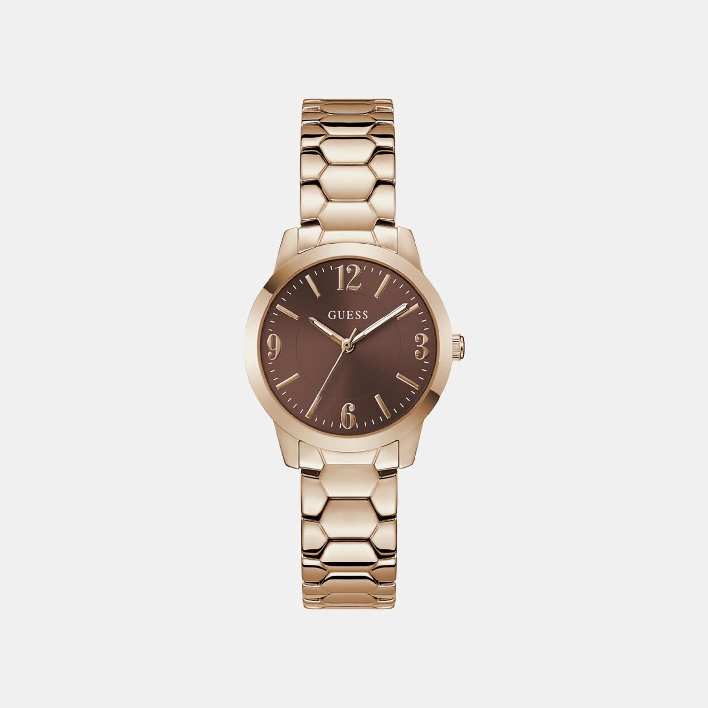 Gd Winni Women Quartz Brown Dial Analog Stainless Steel GW1028L4