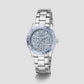 Gs Mariana Women Quartz Blue Dial Analog Stainless Steel GW1035L1