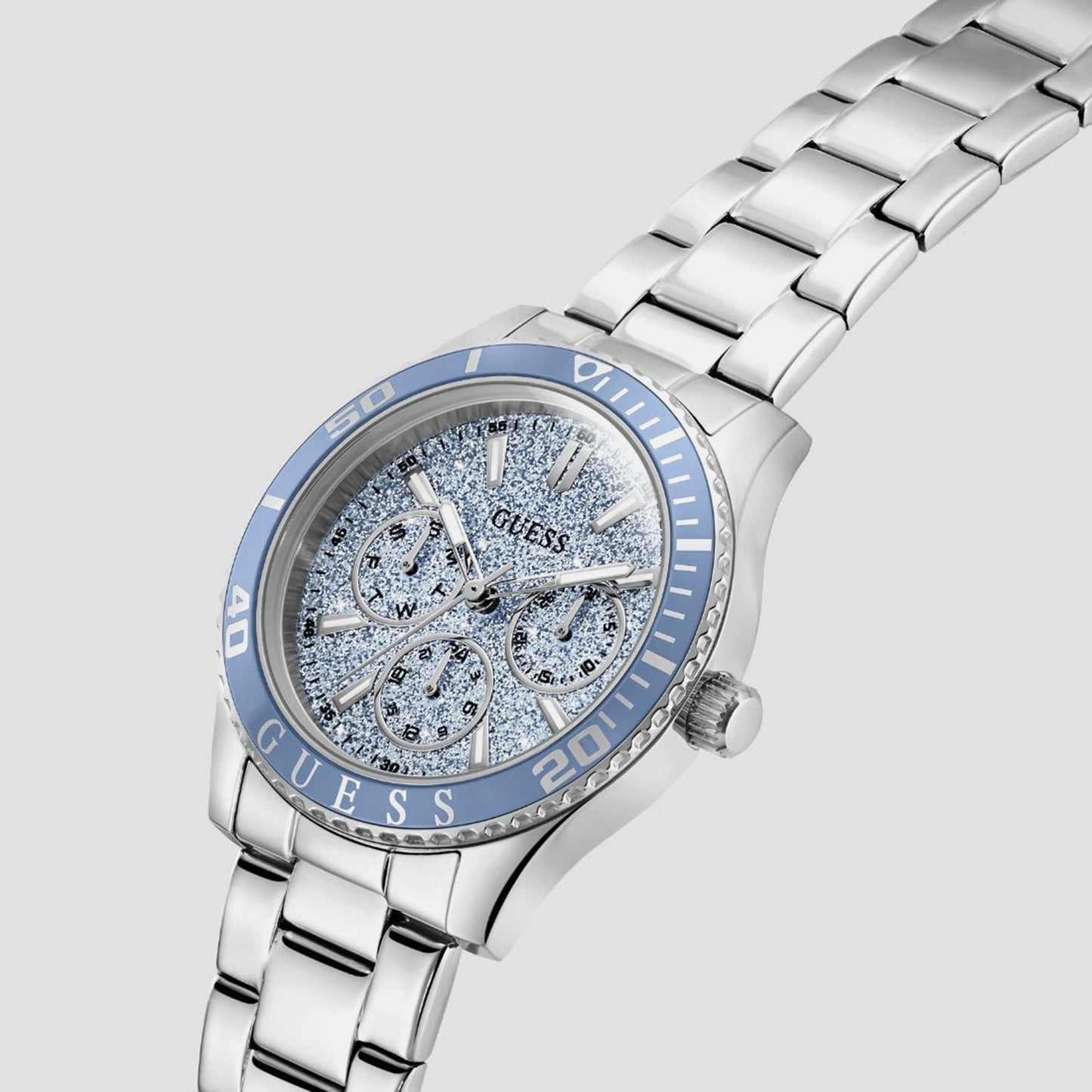 Gs Mariana Women Quartz Blue Dial Analog Stainless Steel GW1035L1