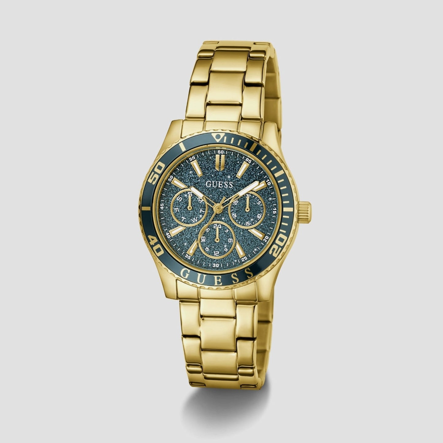 Gs Mariana Women Quartz Teal Dial Analog Stainless Steel GW1035L2