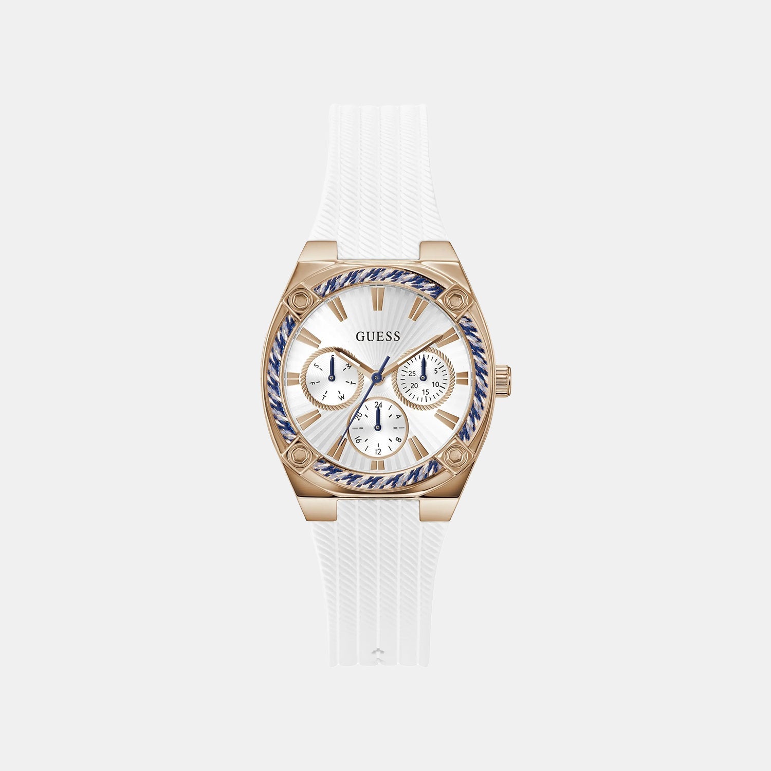 Gs Saylor Women Quartz White Dial Analog Stainless Steel GW1036L4 - Guess watch