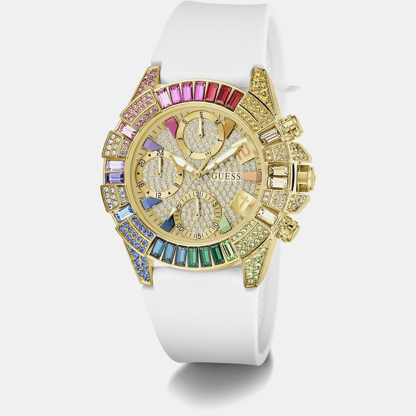 Gt True Women Quartz Champagne Dial Analog Stainless Steel GW1047L2 - Guess watch - Image 5