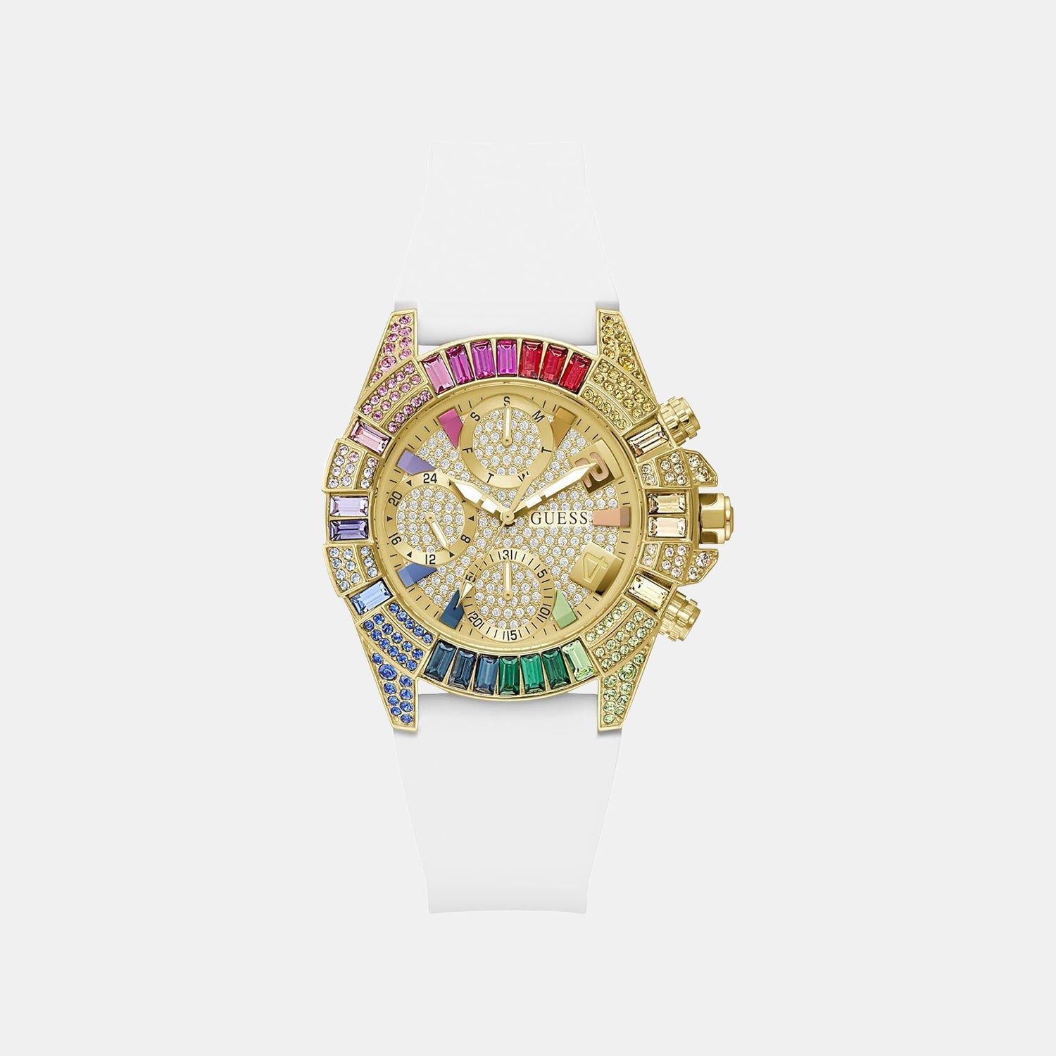 Gt True Women Quartz Champagne Dial Analog Stainless Steel GW1047L2 - Guess watch