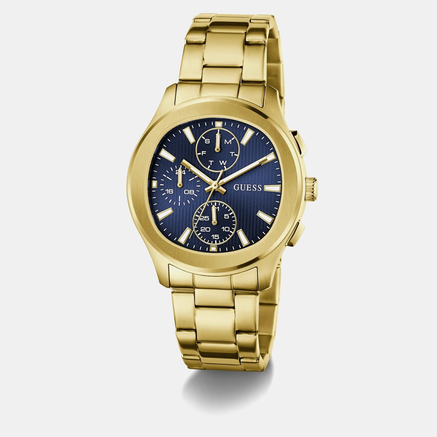Gd Palmer Men Quartz Blue Dial Analog Stainless Steel GW1048G2