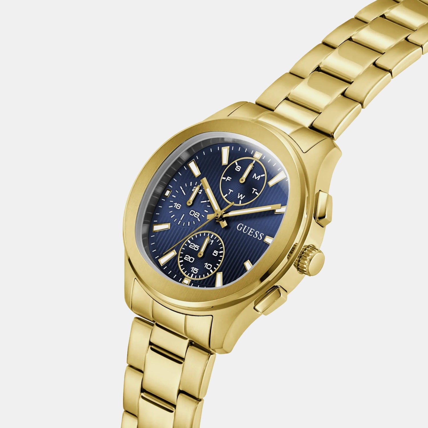 Gd Palmer Men Quartz Blue Dial Analog Stainless Steel GW1048G2 - Guess watch - Image 3