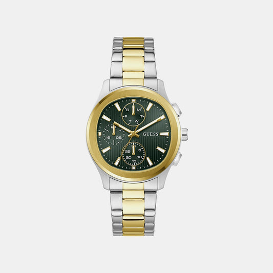 Gd Palmer Men Quartz Green Dial Analog Stainless Steel GW1048G4