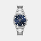 Men Quartz Blue Dial Chronograph Stainless Steel Watch GW1048G7