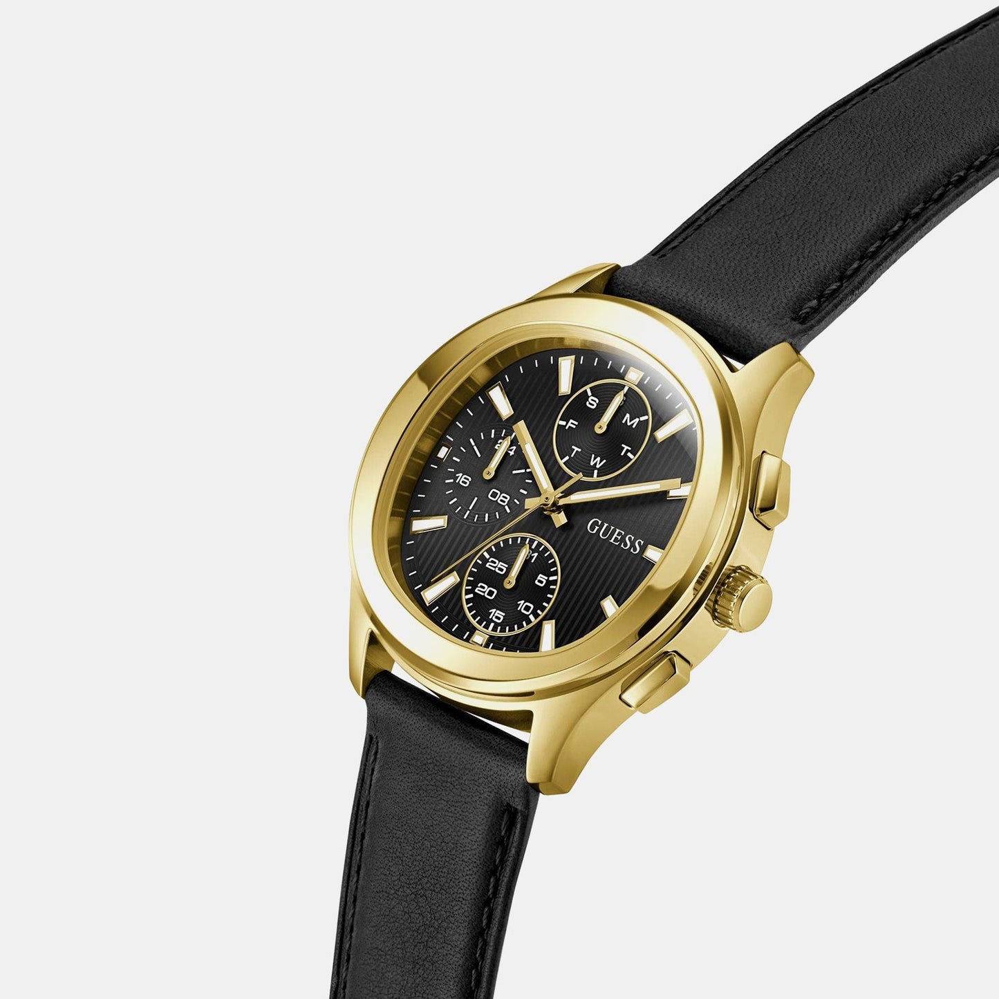 Gd Palmer Men Quartz Black Dial Analog Stainless Steel GW1049G2 - Guess watch - Image 2