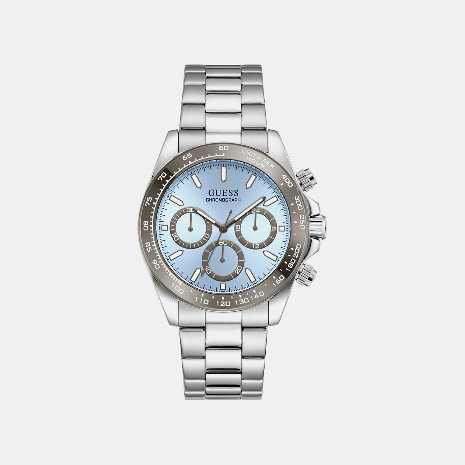 Gs Arthur Men Quartz Blue Dial Analog Stainless Steel GW1058G1 - Guess watch