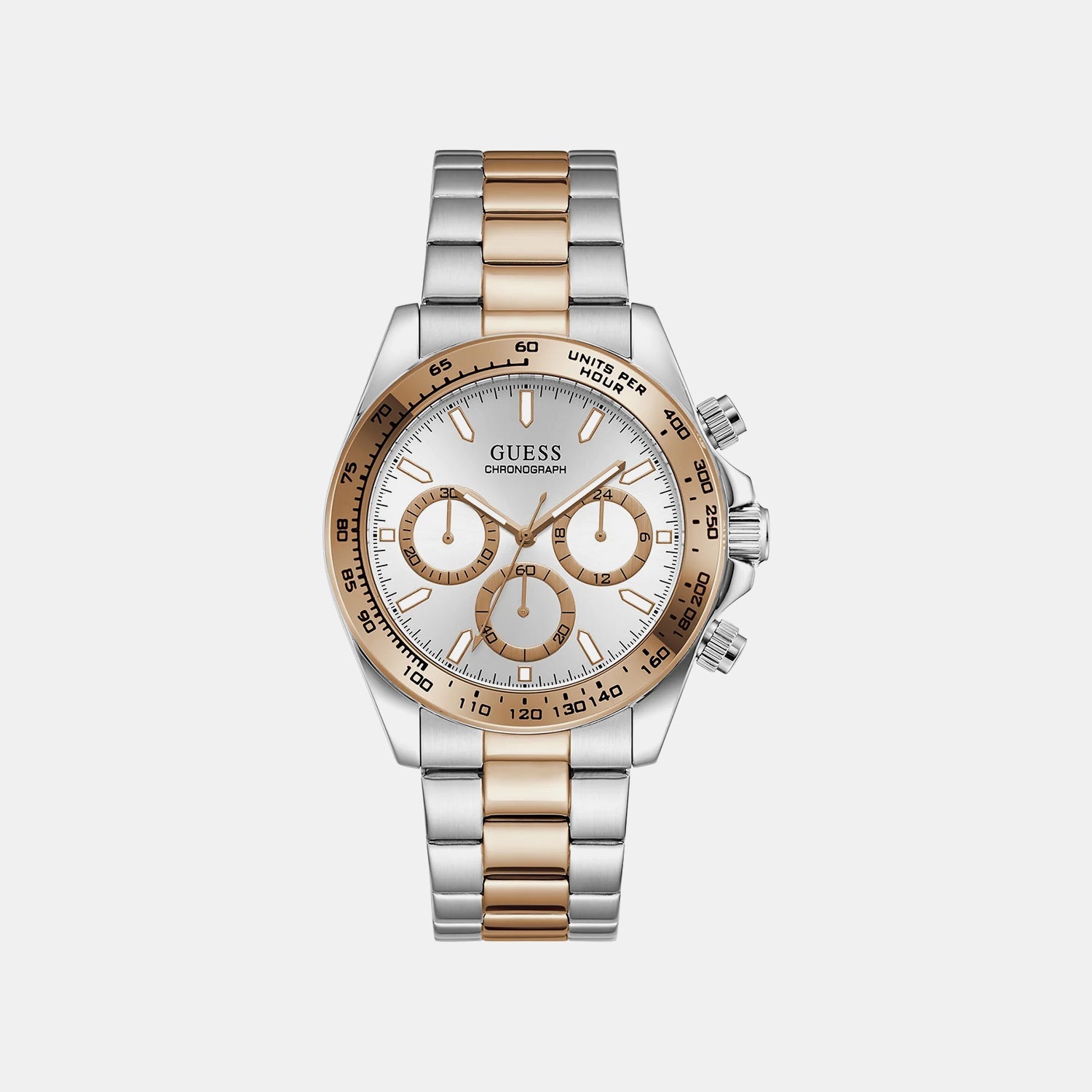 Gs Arthur Men Quartz Silver Dial Analog Stainless Steel GW1058G6 - Guess watch