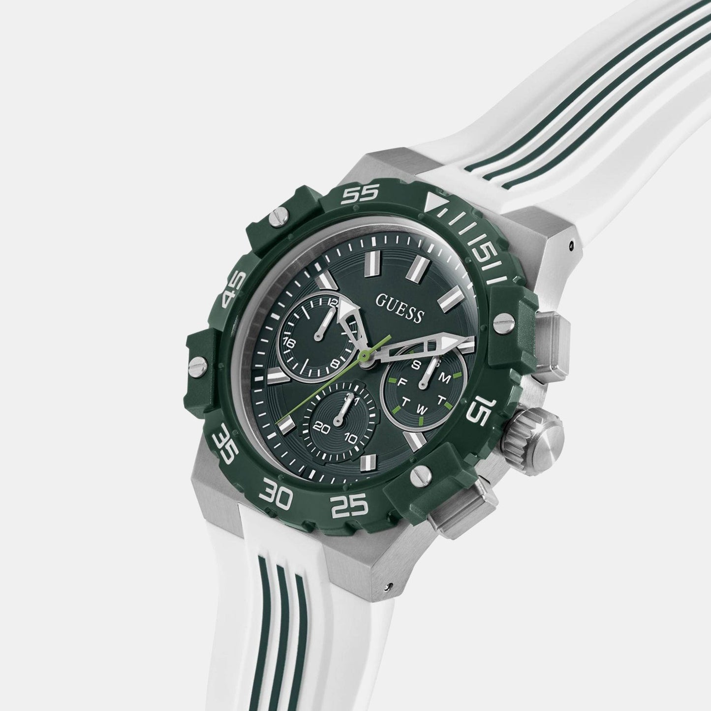 Gs Fore Men Quartz Green Dial Analog Stainless Steel GW1059G1
