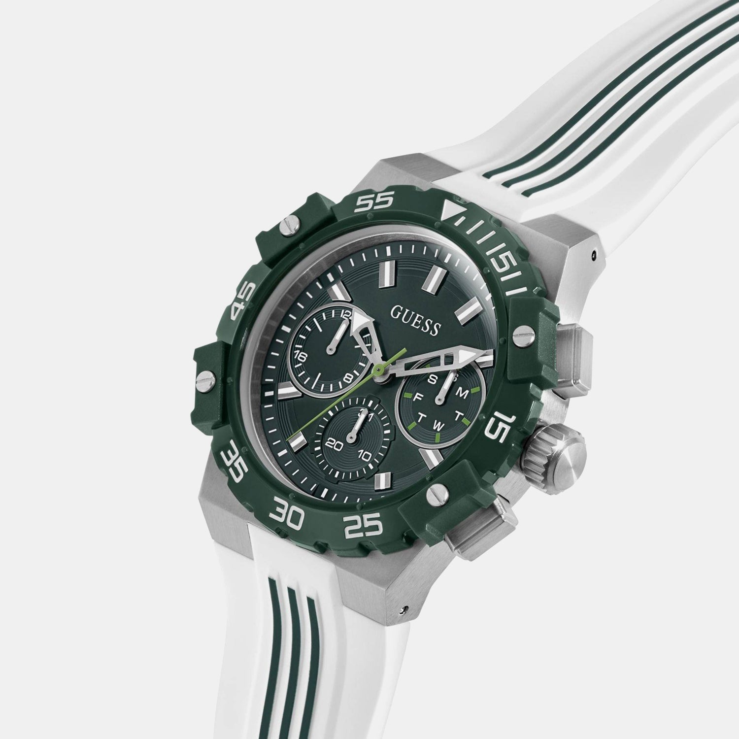 Gs Fore Men Quartz Green Dial Analog Stainless Steel GW1059G1 - Guess watch - Image 2