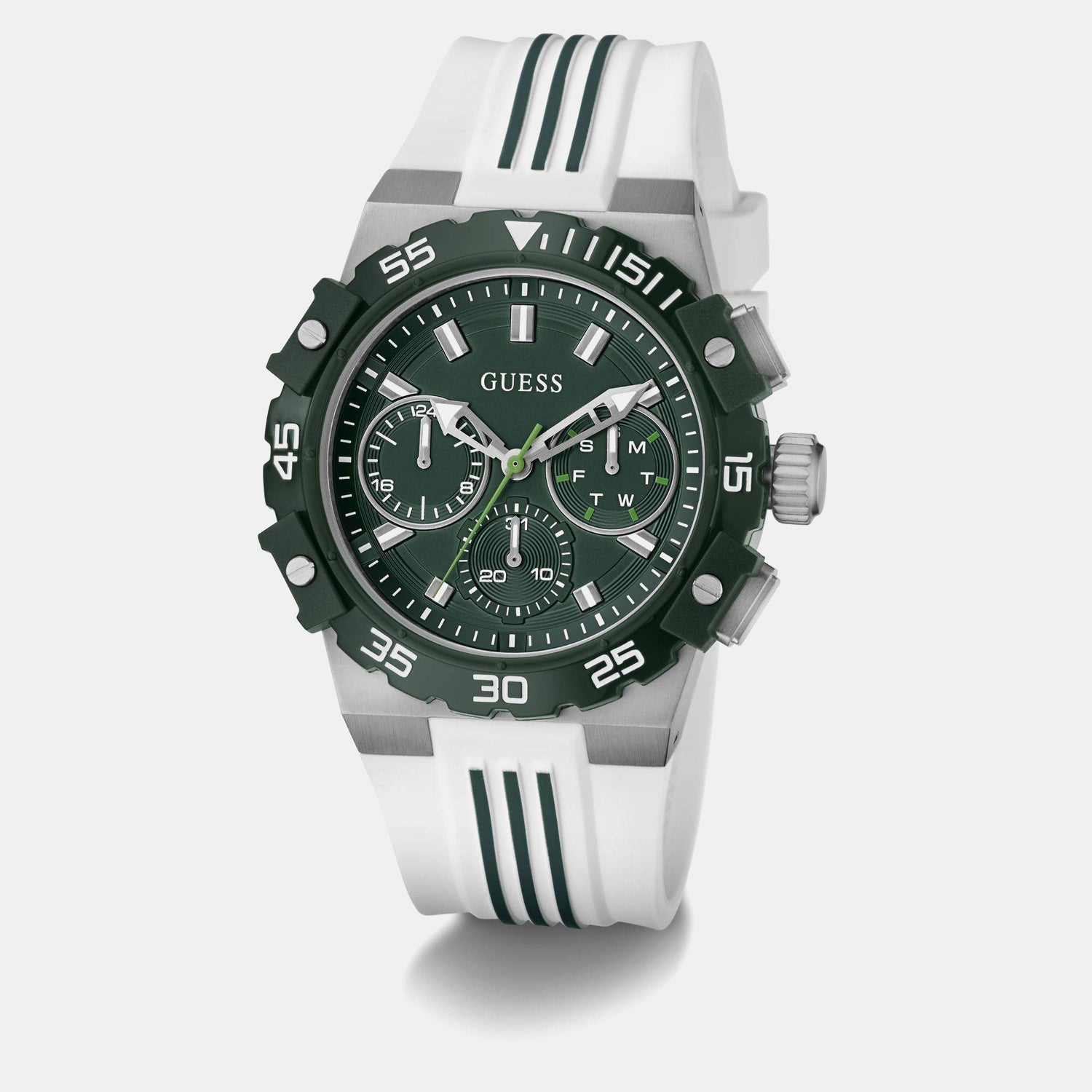 Gs Fore Men Quartz Green Dial Analog Stainless Steel GW1059G1 - Guess watch - Image 3