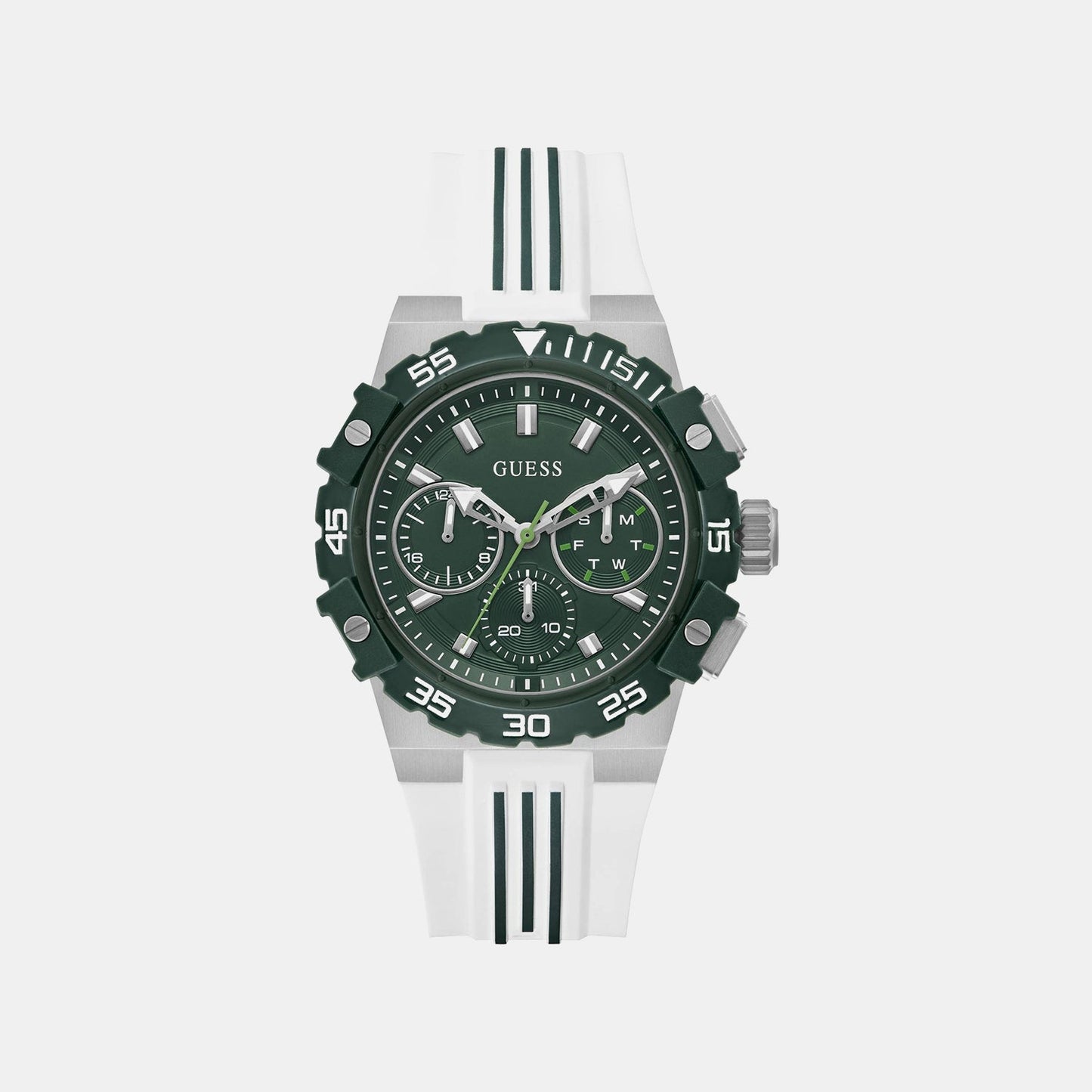 Gs Fore Men Quartz Green Dial Analog Stainless Steel GW1059G1