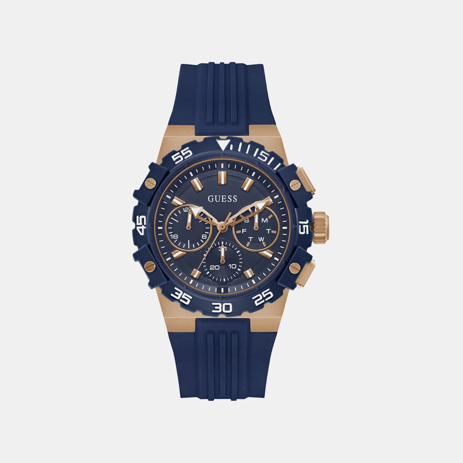Gs Fore Men Quartz Blue Dial Analog Stainless Steel GW1059G5 - Guess watch