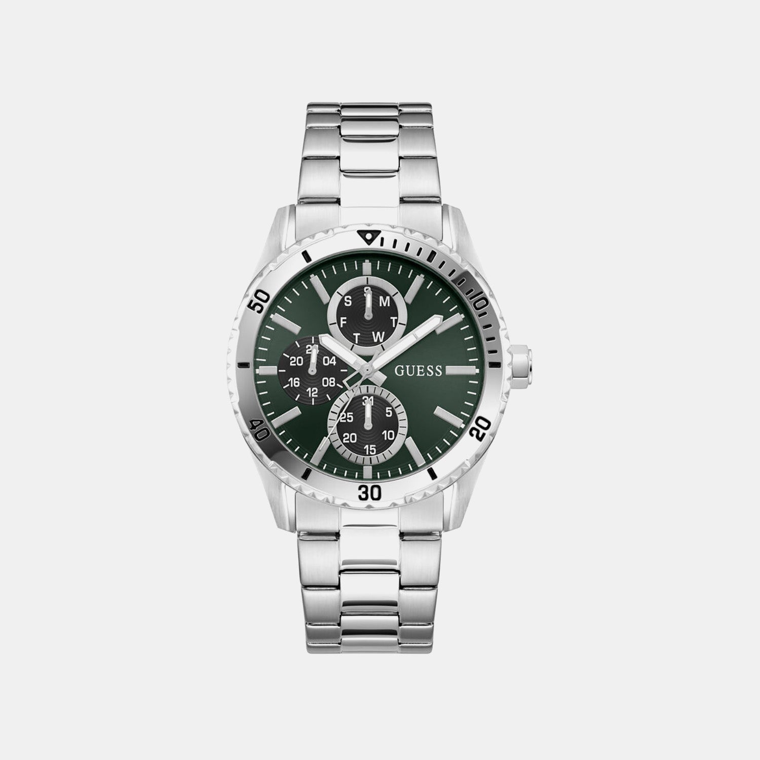 Gs Velocity Men Quartz Green Dial Analog Stainless Steel GW1061G1 - Guess watch