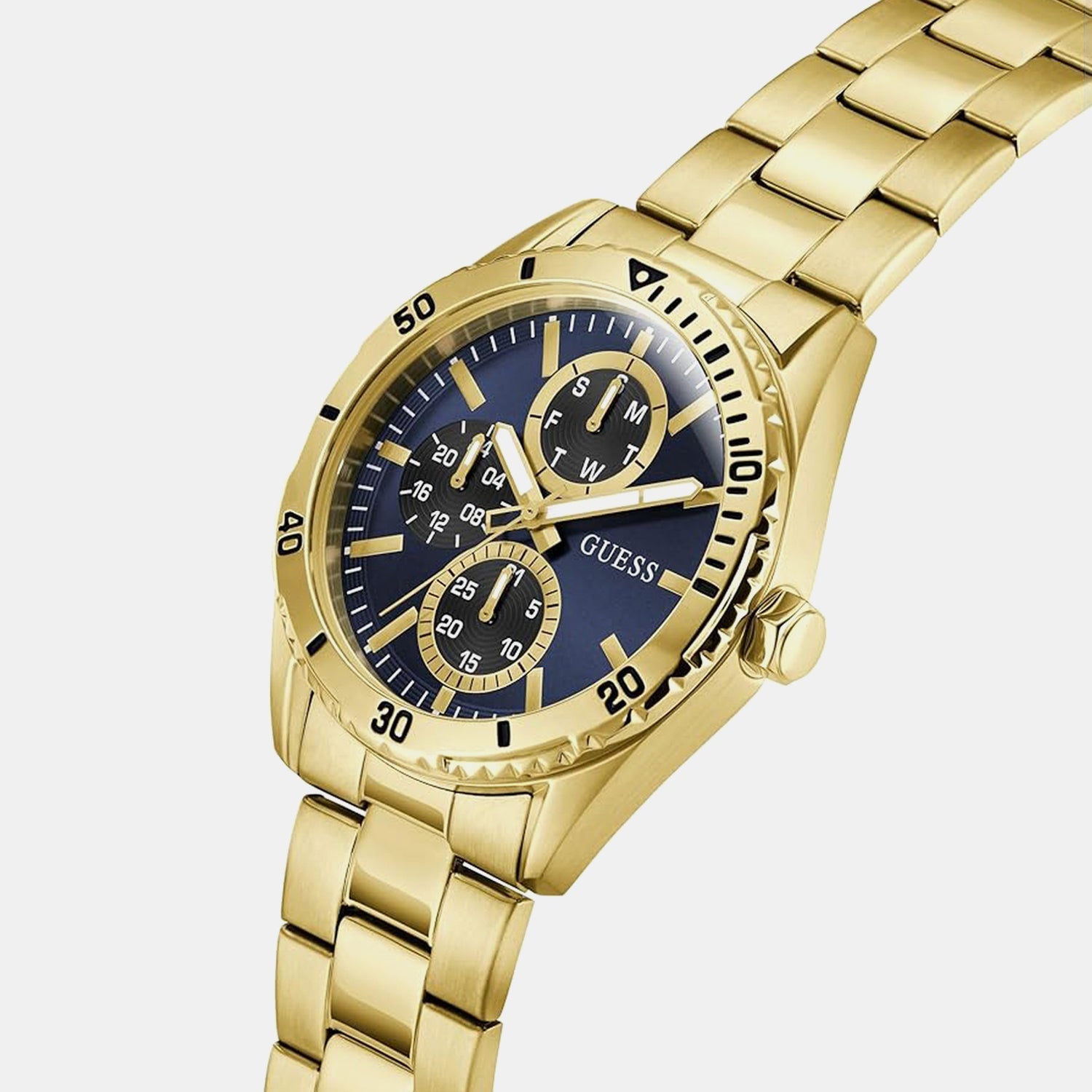 Gs Velocity Men Quartz Blue Dial Analog Stainless Steel GW1061G2 - Guess watch - Image 2