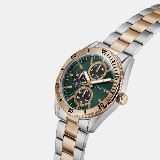 Gs Velocity Men Quartz Green Dial Analog Stainless Steel GW1061G6
