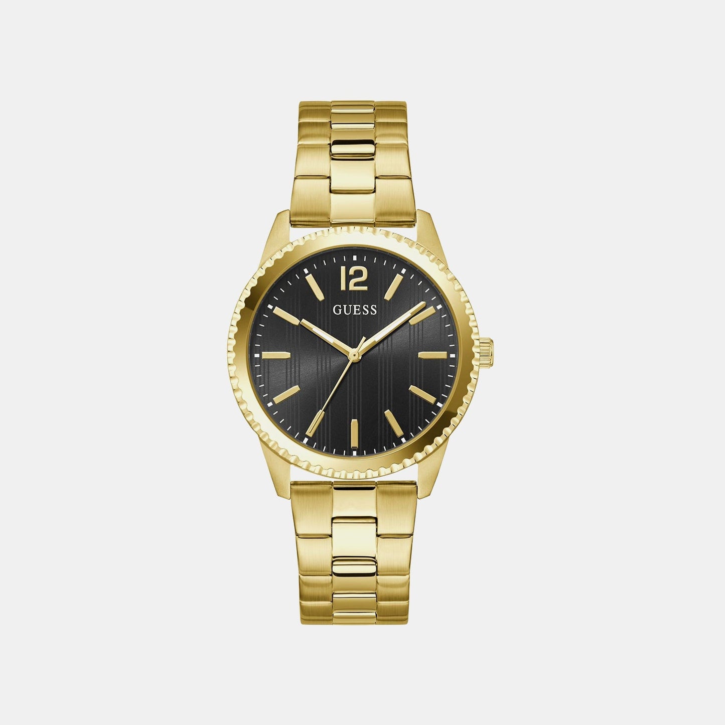 Gs Chip Men Quartz Black Dial Analog Stainless Steel GW1062G2 - Guess watch
