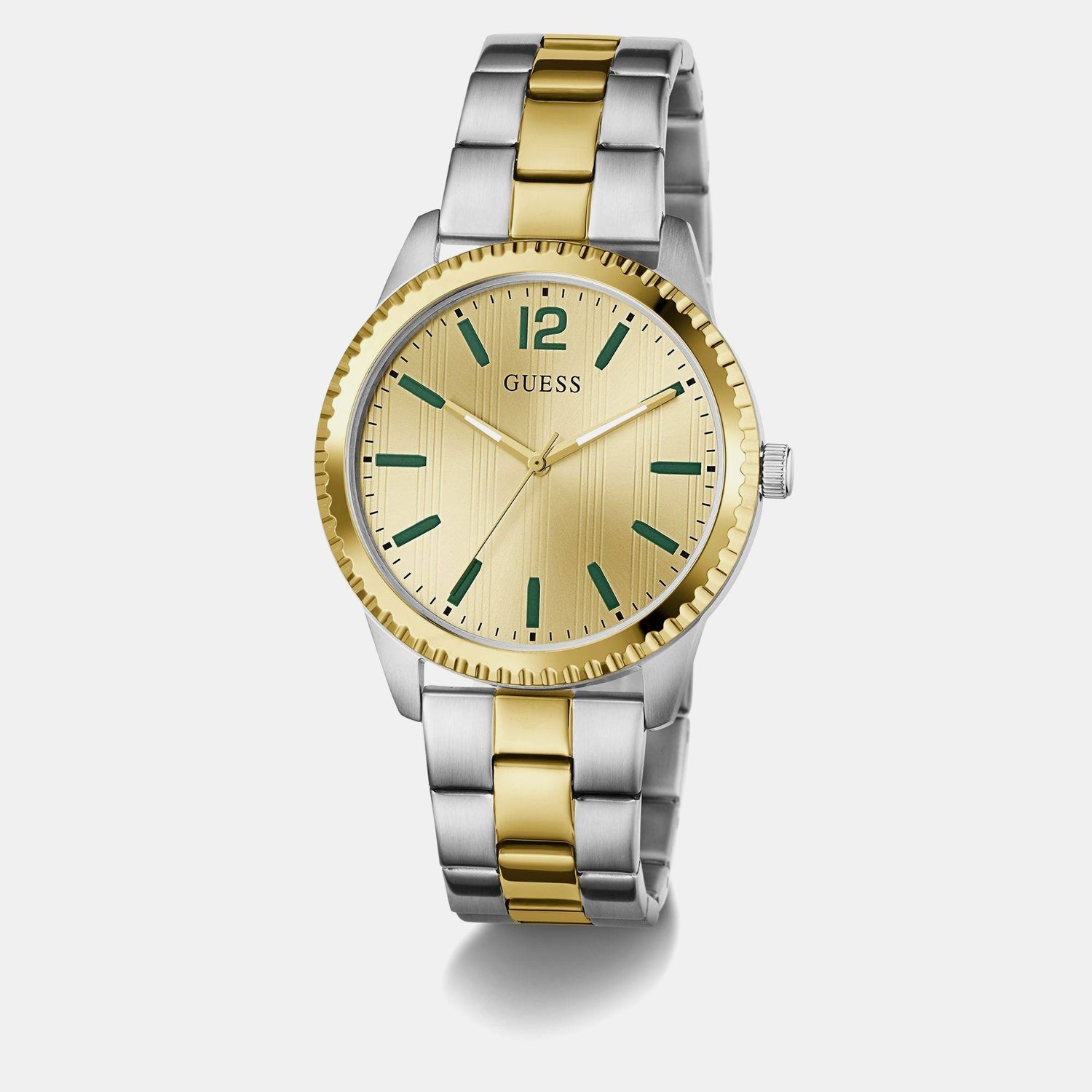 Gs Chip Men Quartz Champagne Dial Analog Stainless Steel GW1062G4 - Guess watch - Image 2